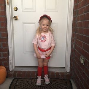 Rockford Peach Baseball Costume